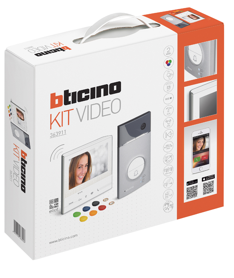 3 Kit con Linea 3000 e videocitofono Classe 300 connesso