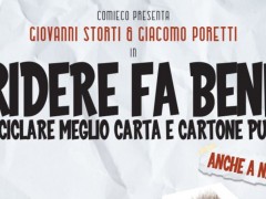 Ridere fa bene. Riciclare carta e cartone pure