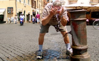 Roma sotto i colpi del clima