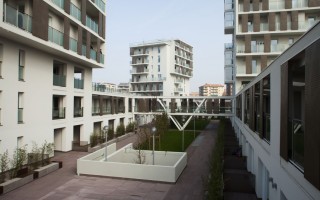 Condominio in legno in via Cenni a Milano