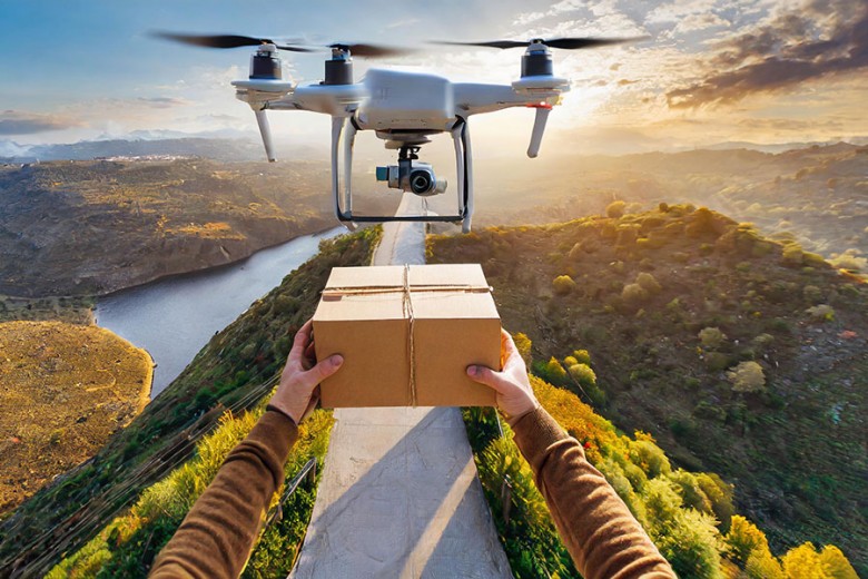 Modello di simulazione per lo studio di impatto ambientale di sistemi logistici per le consegne dell'ultimo miglio tramite droni