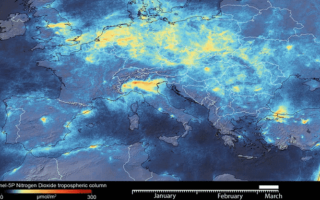 Il lockdown abbassa la quantità di NO2 nell’aria