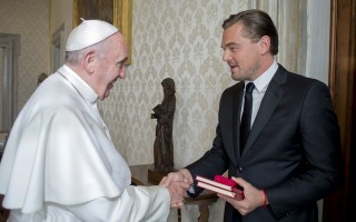 APTOPIX Vatican Pope Di Caprio